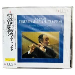 Mozart 3 Sonatas for Flute & Piano CD Gazzelloni 1989 SEALED OBI Japan Import